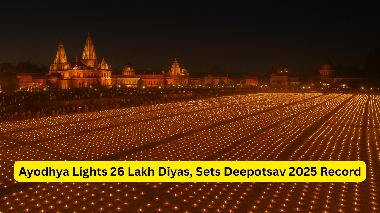 Ayodhya Lights 26 Lakh Diyas, Sets Deepotsav 2025 Record