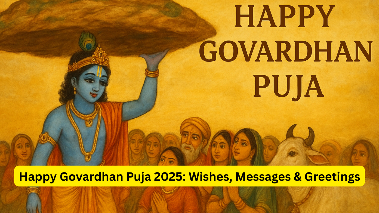 Happy Govardhan Puja 2025 Wishes, Messages & Greetings