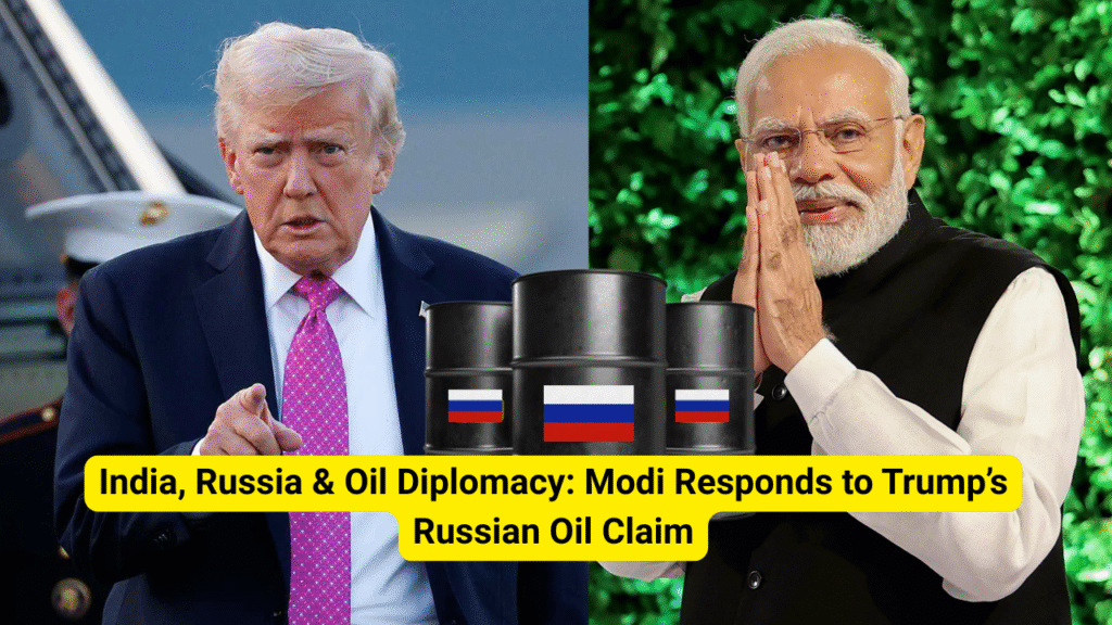 India, Russia & Oil Diplomacy Modi Responds to Trump’s Russian Oil Claim