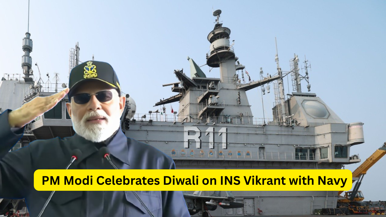 PM Modi Celebrates Diwali on INS Vikrant with Navy