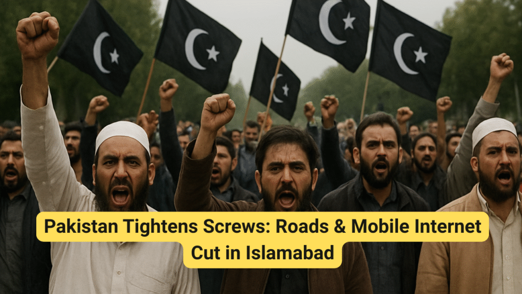 Pakistan Tightens Screws: Roads & Mobile Internet Cut in Islamabad — Is Authorities Blocking a Religious March?