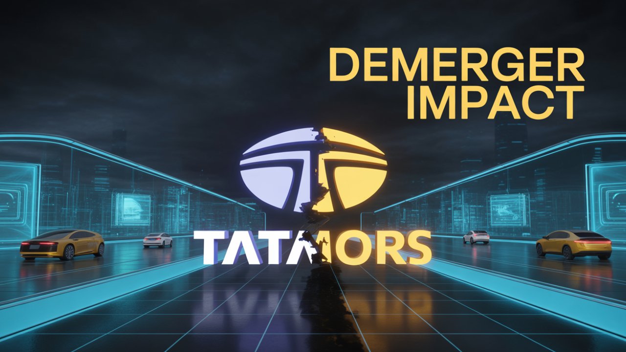 tata motors share demerger